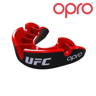 OPRO Silver JR Black/Red